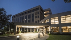 Exterior of a hospital  Exterior of a hospital