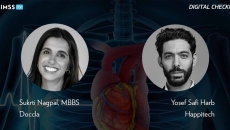 Sukrti Nagpal, Doccla, and Yosef Safi Harb, Happitech Sukrti Nagpal, Doccla, and Yosef Safi Harb, Happitech_Heart and ECG Photo illustration by Mohammed Haneefa Nizamudeen/iStock/Getty Images Plus