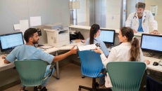 People working in a medical office People working in a medical office