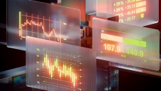 Futuristic financial dashboards market graphs Futuristic financial dashboards market graphs