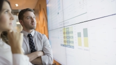 Executives reviewing data Executives reviewing data