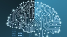Image of a brain in the form of circuit boards