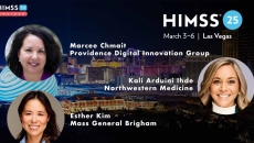 Marcee Chmait of Providence, Kali Arduini Idhe of Northwestern Medicine and Esther Kim of Mass General Brigham_Las Vegas skyline Photo by halbergman/E+/Getty Images Marcee Chmait of Providence, Kali Arduini Idhe of Northwestern Medicine and Esther Kim of Mass General Brigham_Las Vegas skyline Photo by halbergman/E+/Getty Images