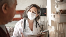 Person with healthcare provider Person with healthcare provider