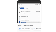 Google's public transit crowdedness tool