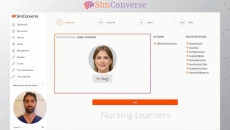 An interface of the SimConverse verbal communication simulation platform