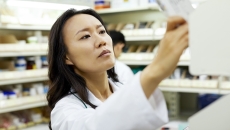 Pharmacist preparing a prescription Pharmacist preparing a prescription