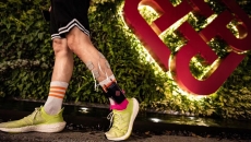 A person wearing PolyU's Mobile Ankle-foot Exoneuromusculoskeleton A person wearing PolyU's Mobile Ankle-foot Exoneuromusculoskeleton