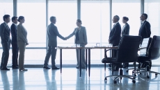 Business people shaking hands