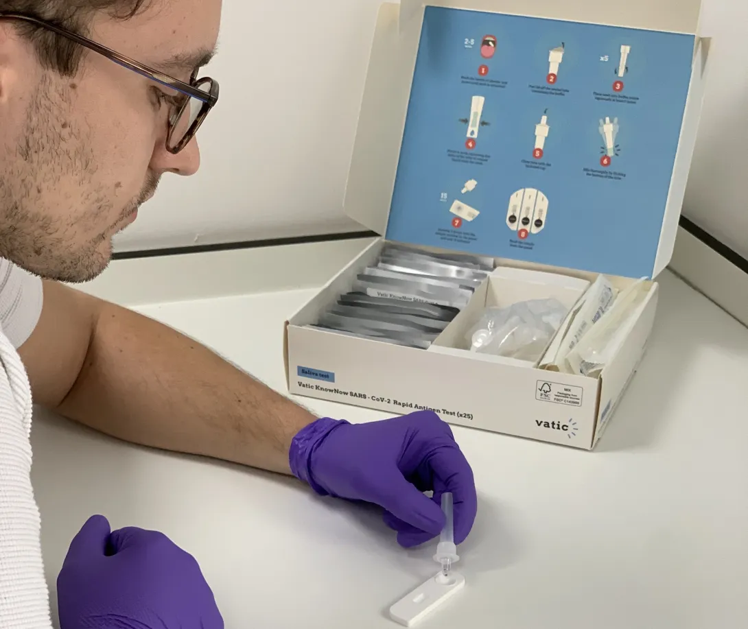 Also, startup creates wearable tech to tackle head injuries in sport.  COVID-19 test