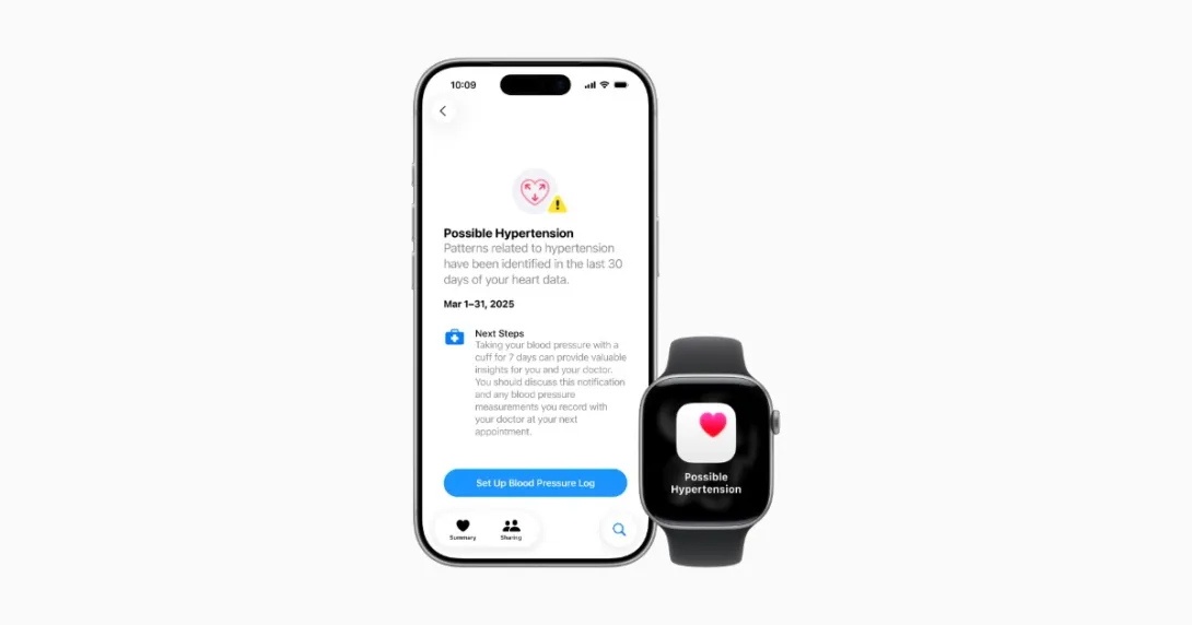 Hypertension feature on the Apple Watch Series 11 and iPhone  Hypertension feature on the Apple Watch Series 11 and iPhone