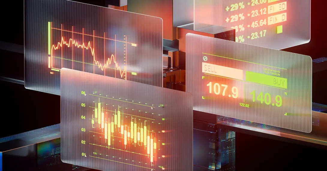 Futuristic financial dashboard Futuristic financial dashboard