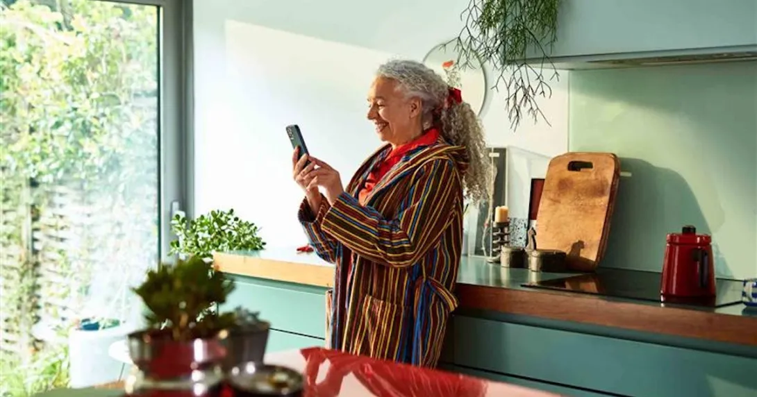 Woman using s cell phone