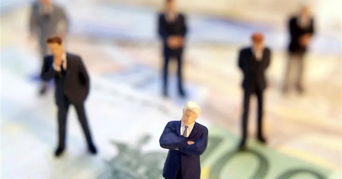 Image of Businessmen and money Image of Businessmen and money