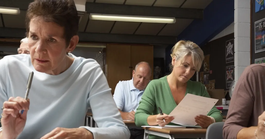 Students in a classroom Students in a classroom