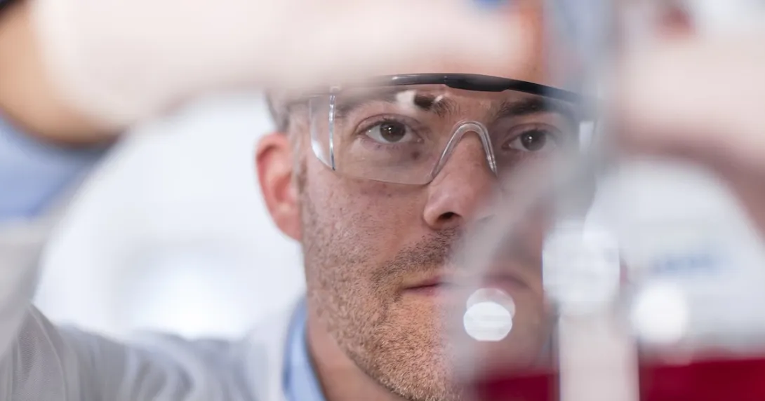 Technician working in a lab Technician working in a lab