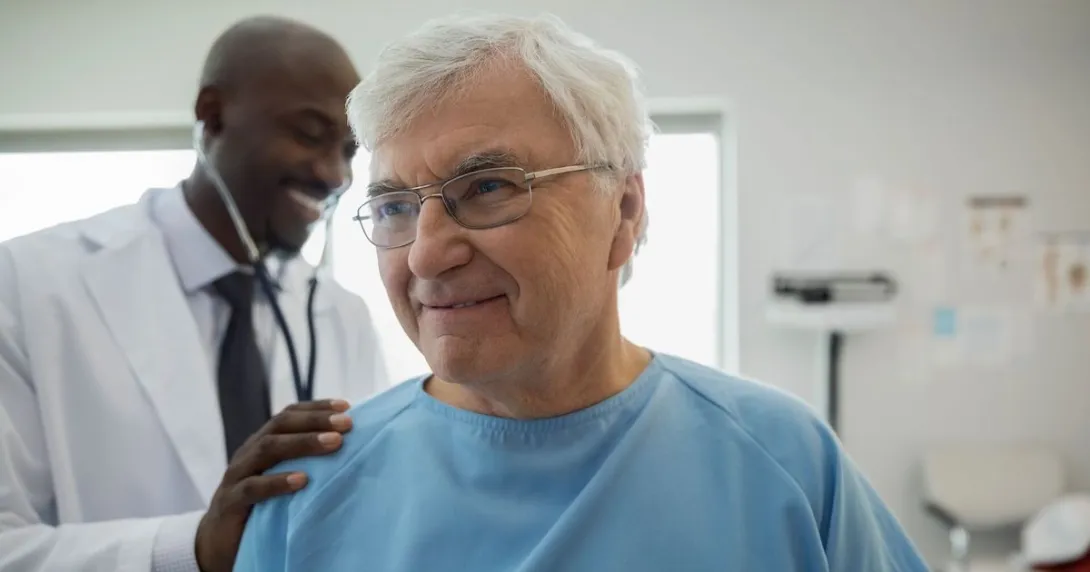 Healthcare provider examining a patient Healthcare provider examining a patient