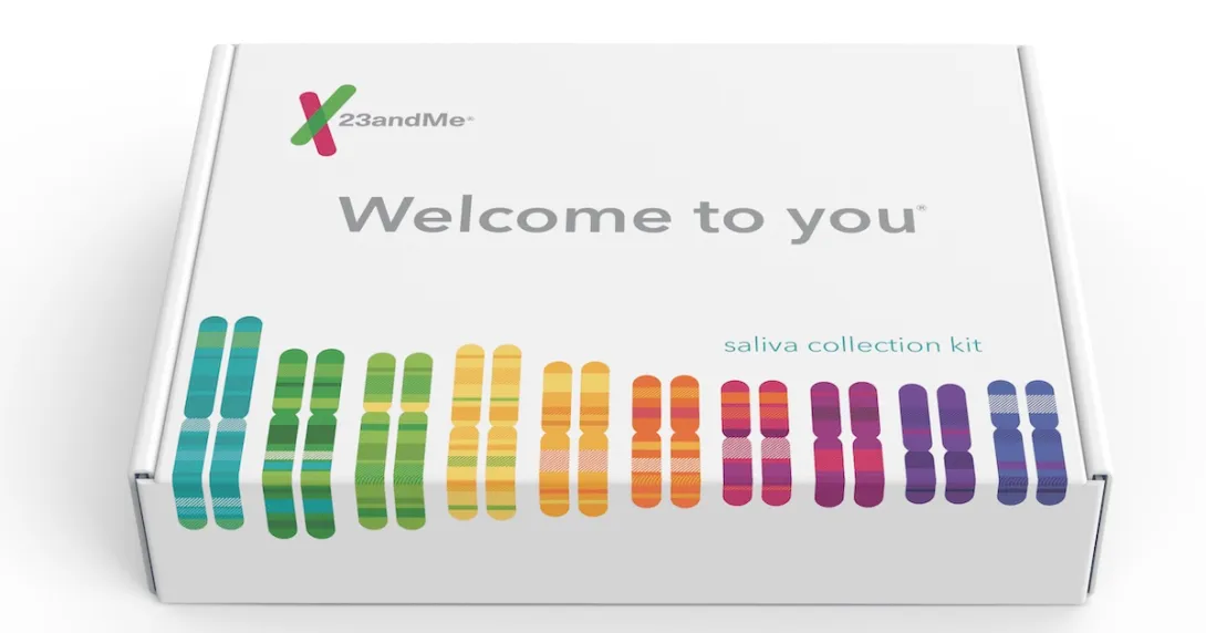 A 23andMe saliva testing kit A 23andMe saliva testing kit