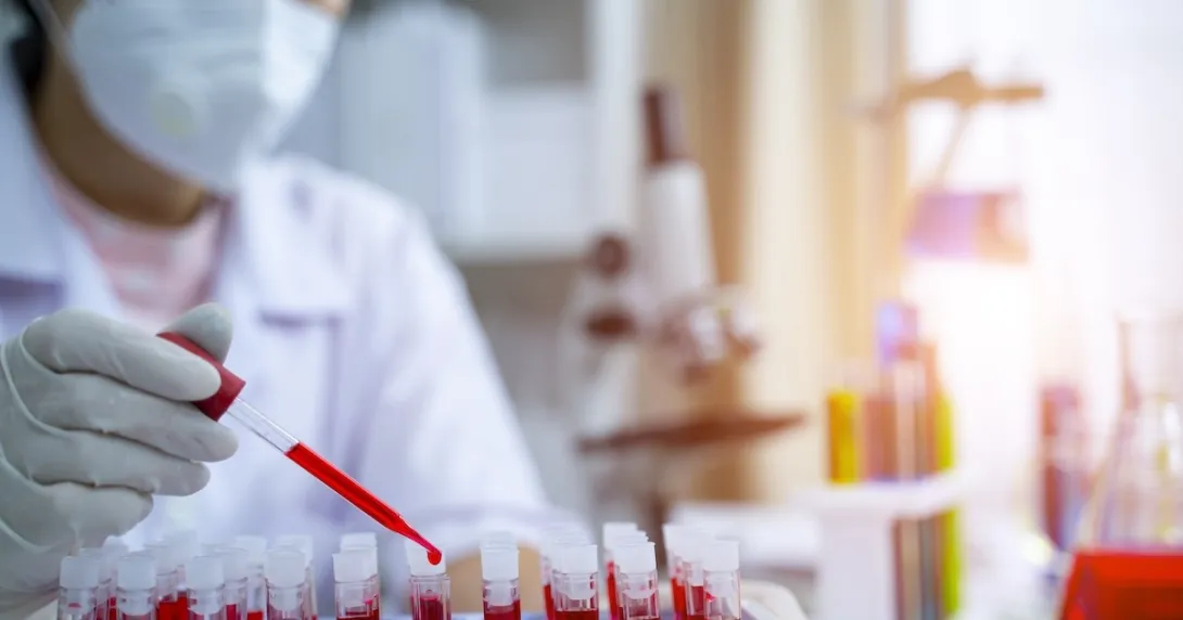 Lab technician at work Lab technician at work