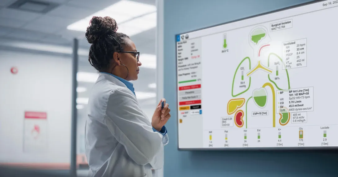 Person at a whiteboard Person at a whiteboard