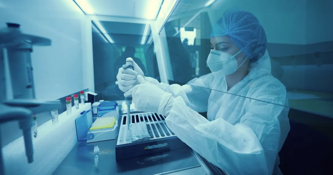 Scientist in a laboratory Scientist in a laboratory