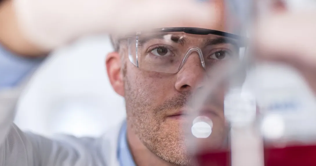 Lab technician at work Lab technician at work