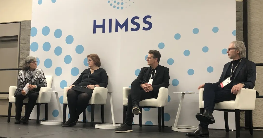 Moderator Dr. Aenor Sawyer of UC Space Health with Julie Robinson, Maarten Sierhuis and Tom Lawry Moderator Dr. Aenor Sawyer of UC Space Health with Julie Robinson, Maarten Sierhuis and Tom Lawry