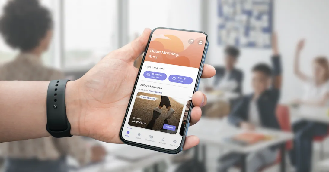 Integrated Fitbit and MindFi mental wellness app