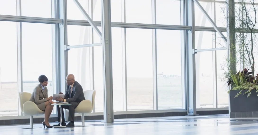 Two executives in a conference Two executives in a conference