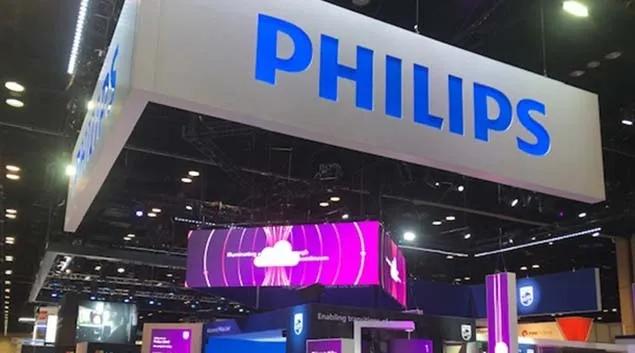 A Philips display. A Philips display.