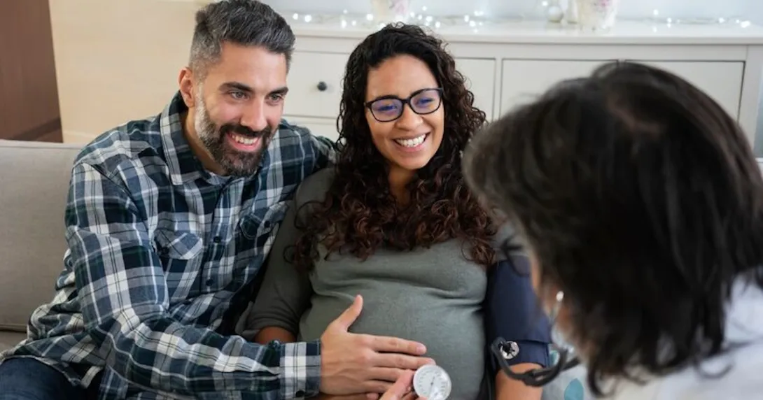 Couple, pregnant woman Couple, pregnant woman