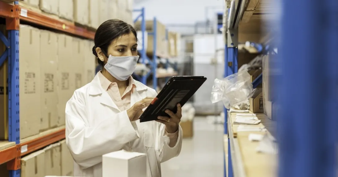 Worker in a manufacturing facility Worker in a manufacturing facility