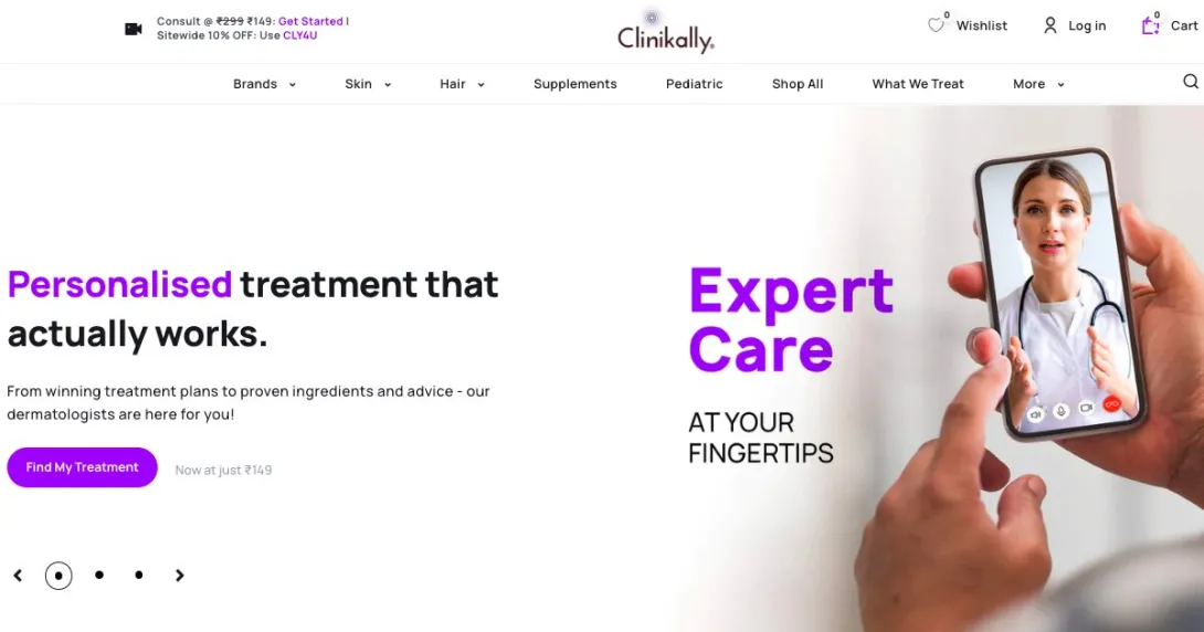 Clinikally website Clinikally website