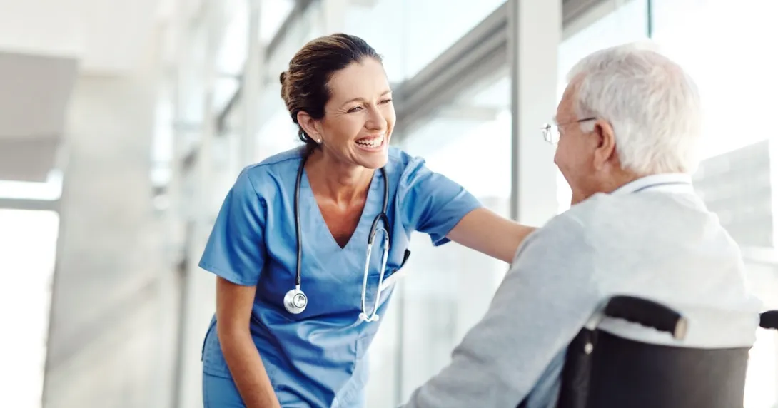 Healthcare professional consulting with patient Healthcare professional consulting with patient