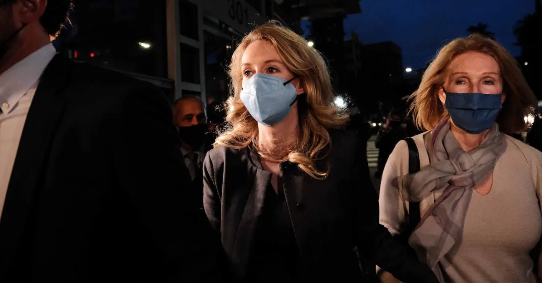 Elizabeth Holmes leaving the courthouse after the verdict Elizabeth Holmes leaving the courthouse after the verdict