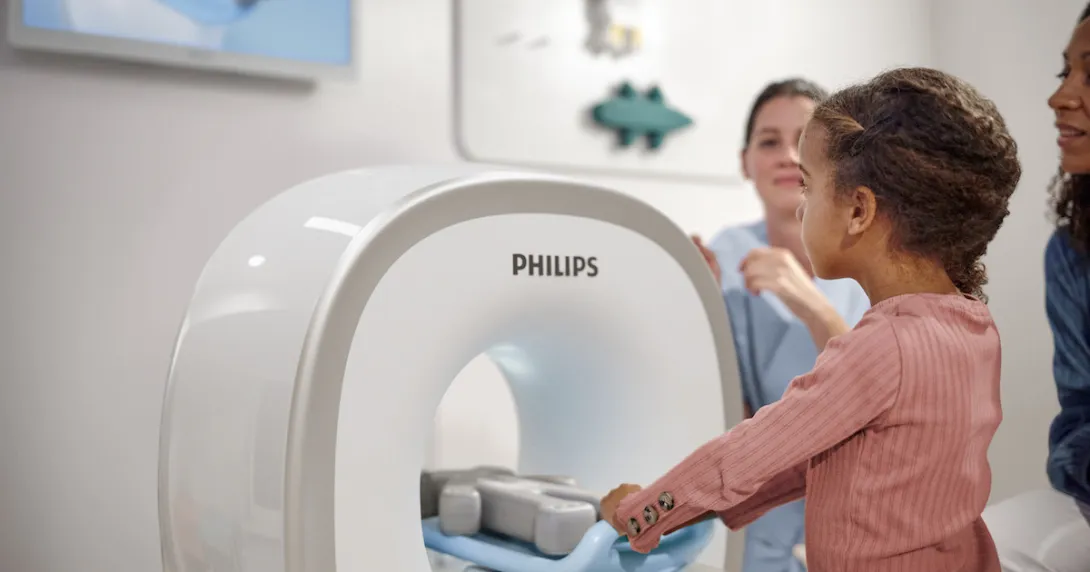 A child using the Kitten Scanner A child using the Kitten Scanner