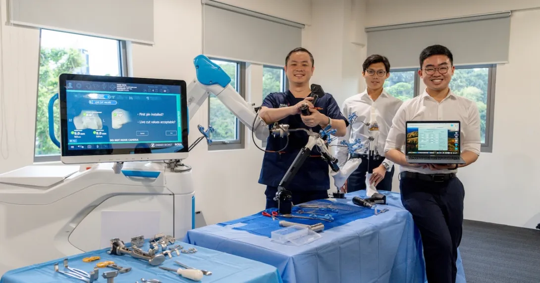 Alexandra Hospital team behind an AI for robotic total knee replacement Alexandra Hospital team behind an AI for robotic total knee replacement