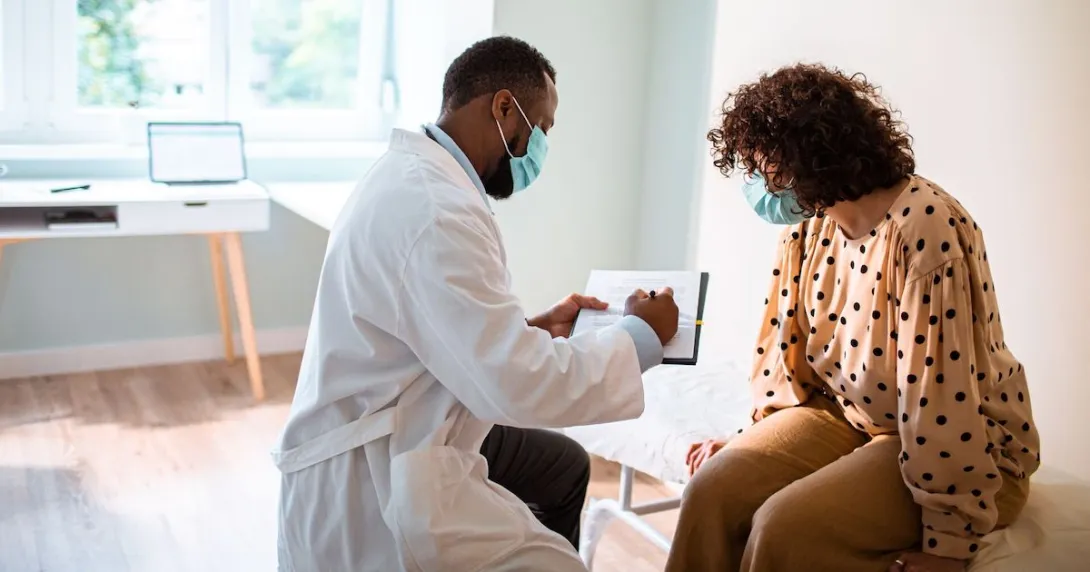 A woman talking to her doctor A woman talking to her doctor